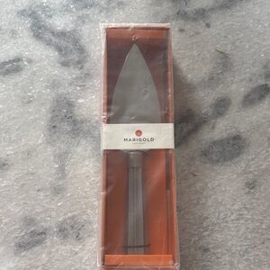 Marigold Artisans Cake Server - Orange & Silver